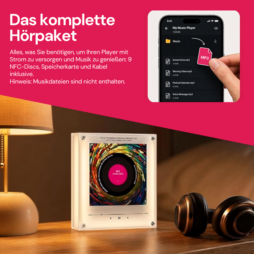 Musikplayer Magnet - Mit Drehfunktion